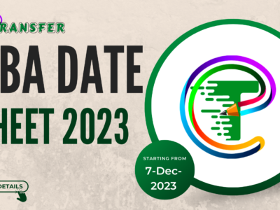 SBA Mid Term Date Sheet and Schedule and Syllabus