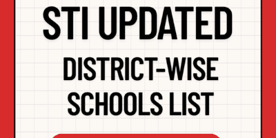 STI Schools List 2025 – Updated District-Wise List for Internship