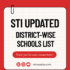 STI Schools List 2025 – Updated District-Wise List for Internship