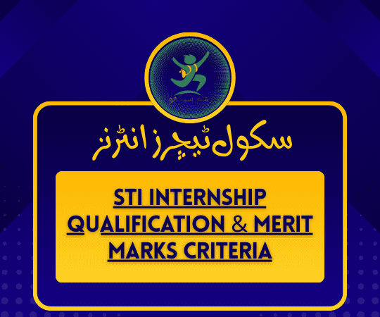 updated STI Internship Qualification & Merit Marks Criteria