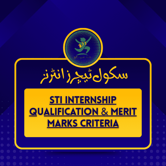 updated STI Internship Qualification & Merit Marks Criteria