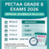 PECTAA Grade 8 Date Sheet 2026.